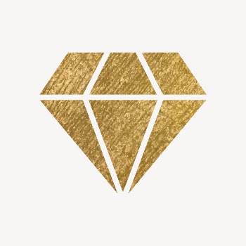 Diamond shape icon, gold illustration | Free Icons - rawpixel