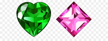 Diamond Stock photography Clip art - Transparent Green and Pink Diamonds PNG Clipart 