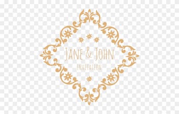 Diamond Wedding Invitation Label Transparent Png - Wood Wooden Engraved Bride &amp; Groom Advice Book