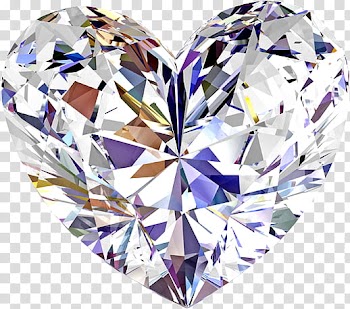 Diamonds Gems, heart cut clear stone illustration transparent background PNG clipart
