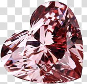 Diamonds Gems, heart-shaped red jeweled transparent background PNG clipart