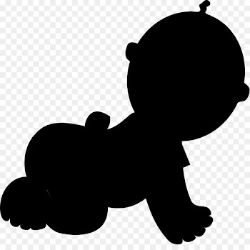 Diaper Infant Sticker Silhouette Image -  
