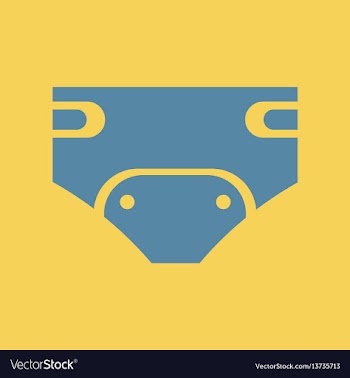 Diapers vector image