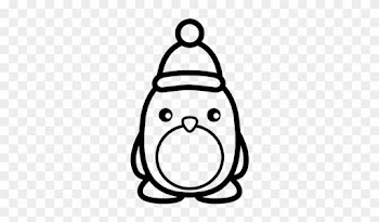 Dibujo De Pingüino Navideño Para Colorear - Baby Penguin Penguin Coloring Pages
