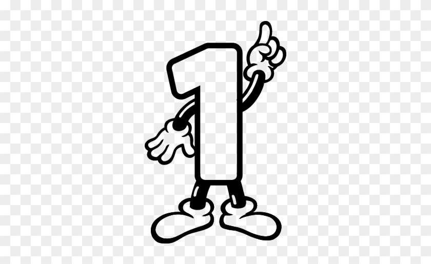 Dibujo Del Número Uno Para Colorear - Animated Numbers 1 10