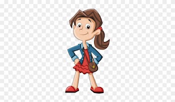 Dibujos Dede Chica - Cartoon Girl With Transparent Background