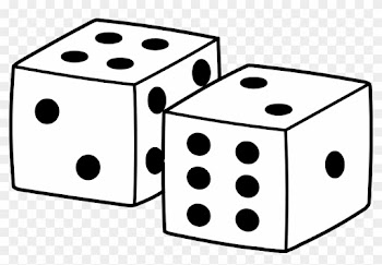 Dice Clip Art Things That Use Numbers Along With Red - Clip Art Black And White Dice