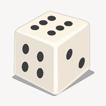 Dice clipart, object illustration. Free | Free Photo - rawpixel