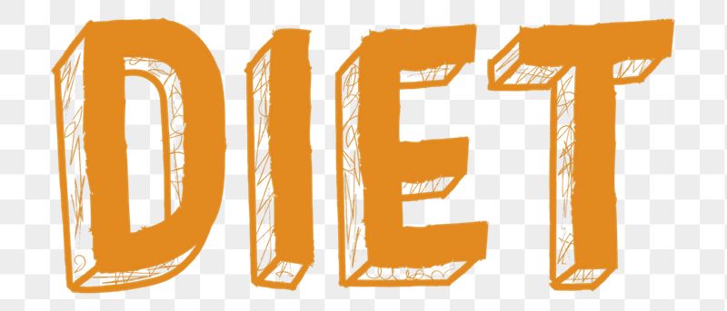 Diet png word sticker typography, | Free PNG - rawpixel