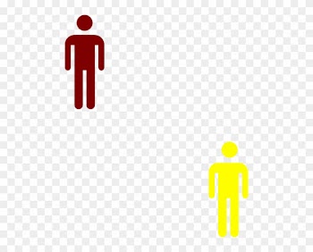 Different Colored People Figure Clip Art - Stop Sign