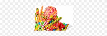 Different Colorful Fruit Candy Close-up Wall Mural - Unhealthy Food Pictures For Kids