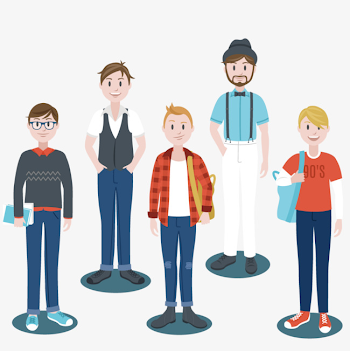 Different Dress Up Boys, Dress Vector, City, Clothing PNG and ...