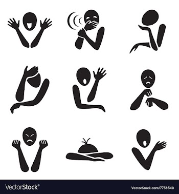Different emotion icons vector image