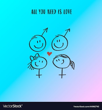 different genders smiling faces