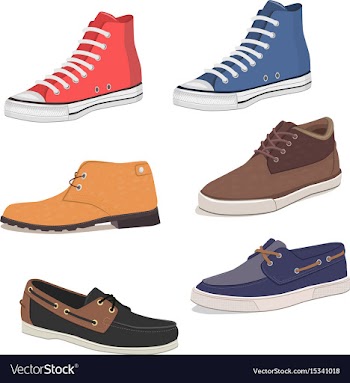 					Different kind of shoes vector image														