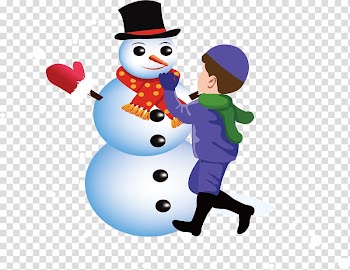 Different Seasons Snowman Drawing, Children's creative snowman winter transparent background PNG clipart