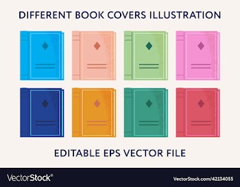 different set of colorful book covers