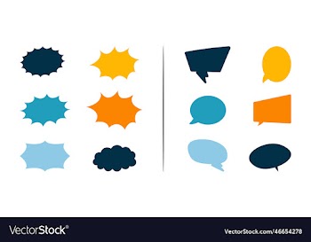different style speech bubble pack comic