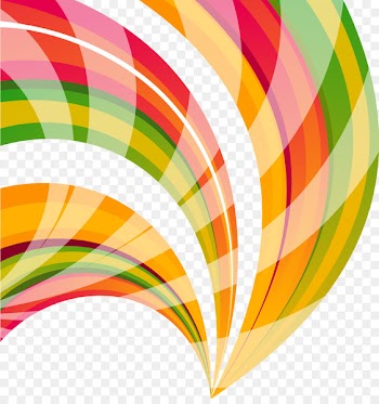 Differential geometry of curves Symbol - Colorful stripes 