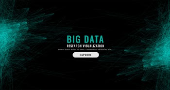 Digital abstract big data mesh background Free Vector