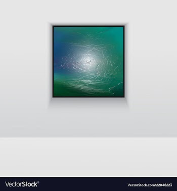 Digital art double picture in color on the wall vector image
