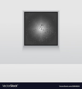 Digital art double picture in color on the wall vector image