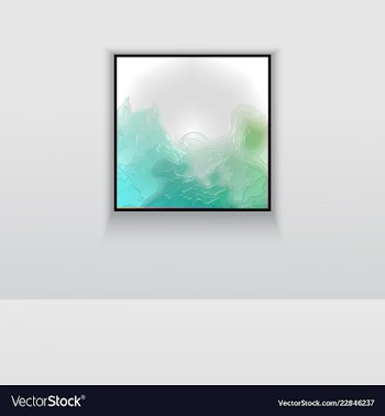 Digital art double picture in color on the wall vector image