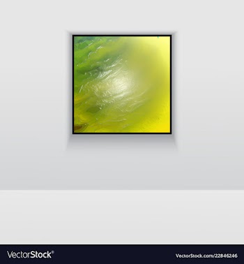 Digital art double picture in color on the wall vector image