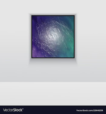 Digital art double picture in color on the wall vector image