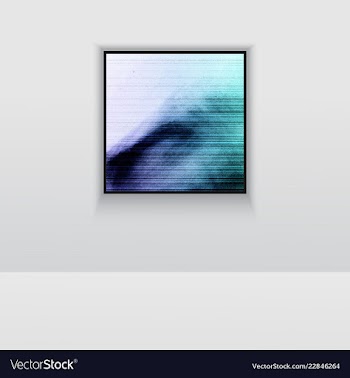 Digital art double picture in color on the wall vector image