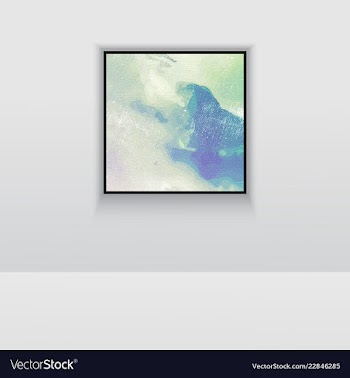 Digital art double picture in color on the wall vector image