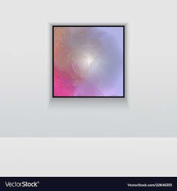 Digital art double picture in color on the wall vector image