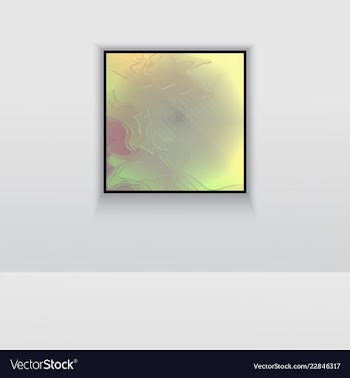 Digital art double picture in color on the wall vector image