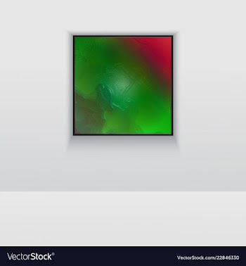 Digital art double picture in color on the wall vector image