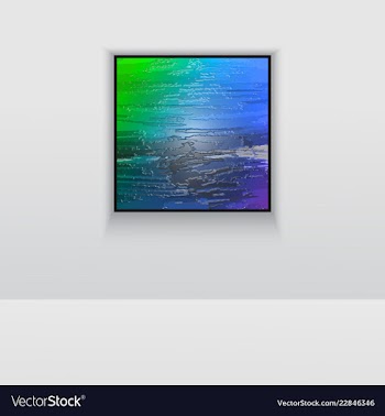 Digital art double picture in color on the wall vector image