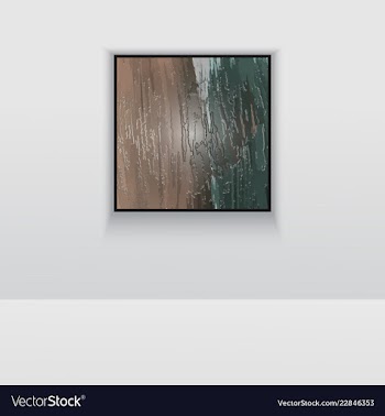 Digital art double picture in color on the wall vector image