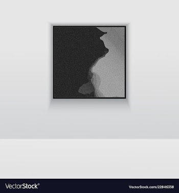 Digital art double picture in color on the wall vector image