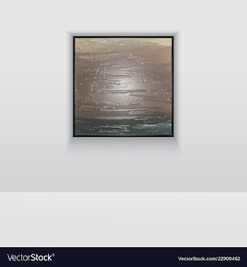 Digital art double picture in color on the wall vector image