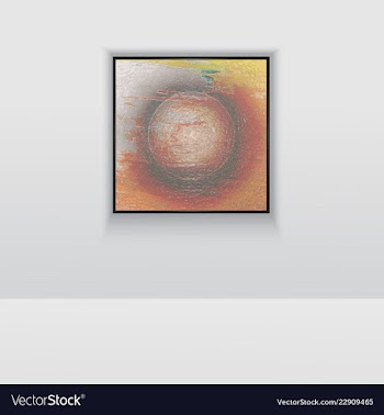 Digital art double picture in color on the wall vector image