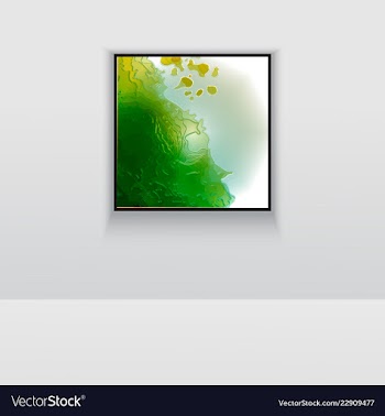 Digital art double picture in color on the wall vector image