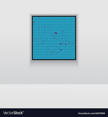 Digital art picture color on the wall in web vector image