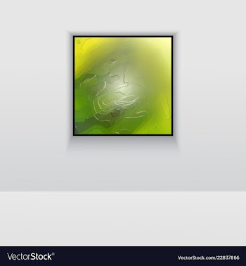 Digital art picture color on the wall in web vector image