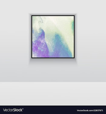 Digital art picture color on the wall in web vector image