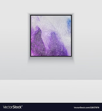 Digital art picture color on the wall in web vector image