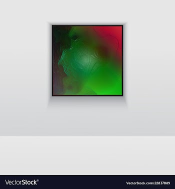 Digital art picture color on the wall in web vector image