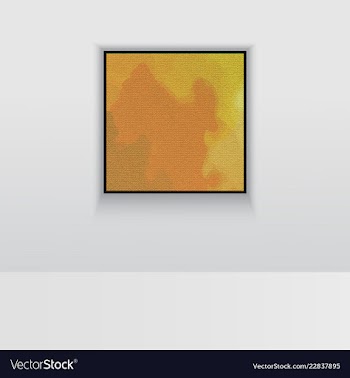 Digital art picture color on the wall in web vector image
