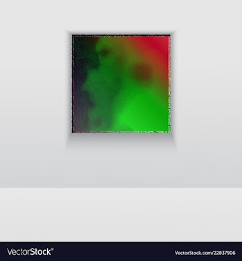 Digital art picture color on the wall in web vector image