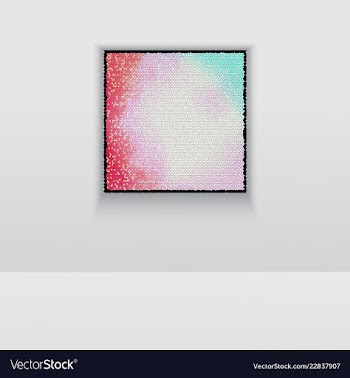 Digital art picture color on the wall in web vector image