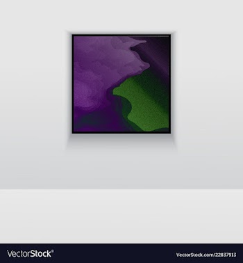 Digital art picture color on the wall in web vector image