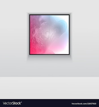 Digital art picture color on the wall in web vector image